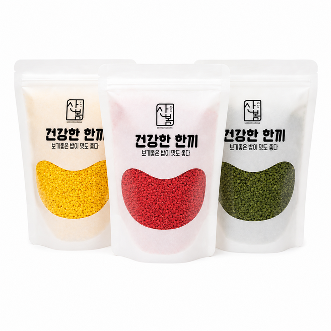 홍국쌀 강황쌀 클로렐라 컬러쌀 세트 1.5kg 국내산 빨간쌀 홍미, 1세트