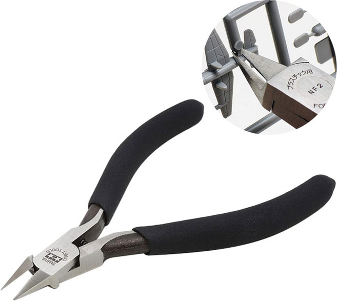 타미야 공구니퍼 [74123] SP Side Cutter Slim Jaw, 1개