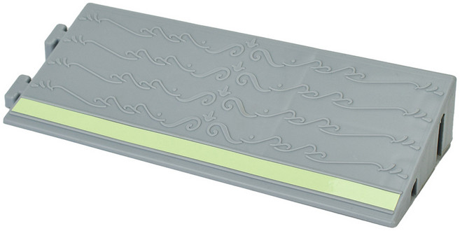 온니웰 휠체어 문턱 경사로 로봇청소기 방문턱 경사판 받침대, 네온, 1개