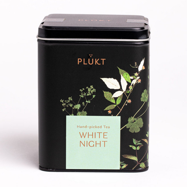 PLUKT 플룩트(플럭트)유기농 야생허브 화이트나이트 25티백 틴케이스, 1개, 25개입, 16g