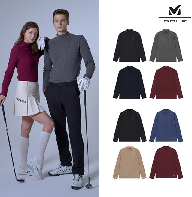 [밀레골프] 기모 반폴라 긴팔티셔츠 남녀 8컬러 택1