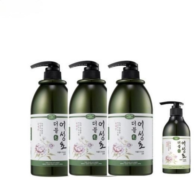 더블모 어성초 샴푸 1000ml x 3p + 모발팩 300ml, 1세트