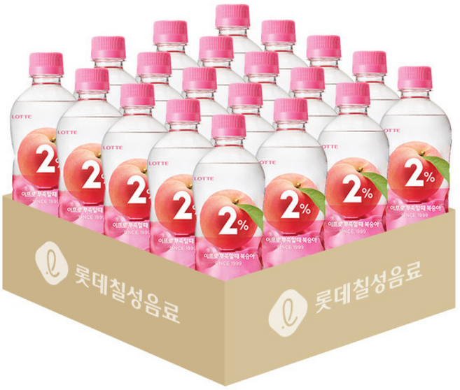롯데칠성 이프로부족할때 복숭아 PET 음료 페트 제로, 350ml, 20개