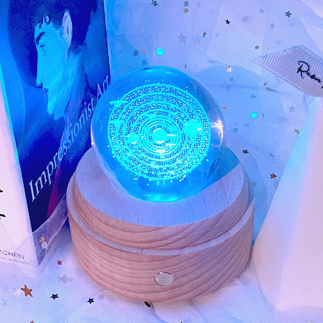 에밋 7색 무선 오르골 무드등, 천공의성ost, 우드, 13.태양계