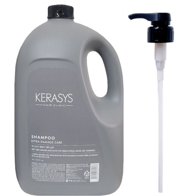 케라시스 엑스트라 데미지 케어 샴푸 4000ml + 펌프증정, 4kg, 1개