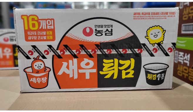 농심 새우탕 115G 튀김우동 111G 코스트코, 1박스