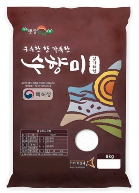 수향미 골든퀸 3호 백미, 5kg, 5개, 특등급