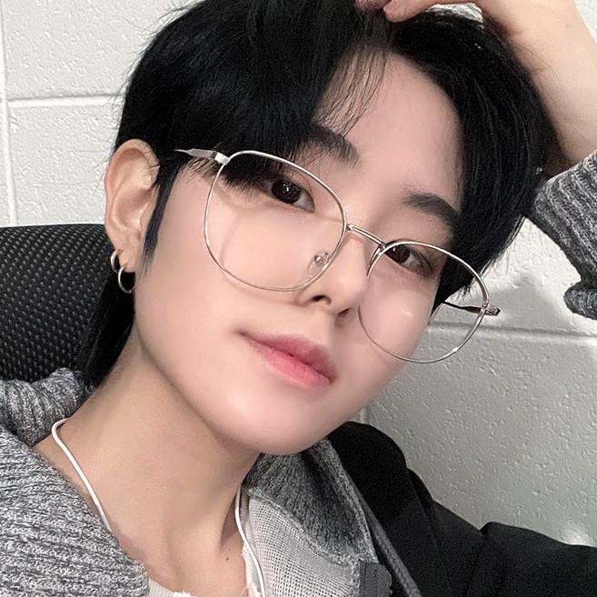 오버사이즈 대두 남자 남성 사각 스퀘어 복고 레트로 큰 메탈 안경테