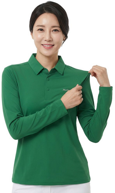 모렉스 여름 여성 긴팔 쿨 카라 티셔츠 스판 골프 등산 아웃도어 상의 하이브리드 티 450