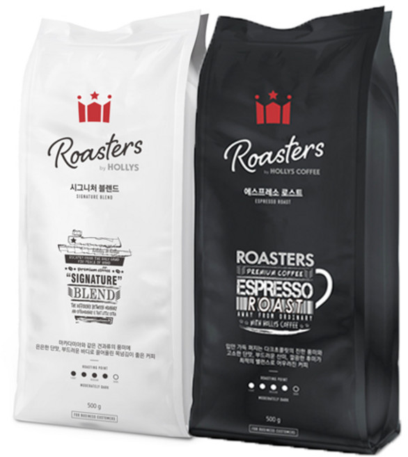 [할리스] 원두커피 시그니처블렌드 500g+에스프레소로스트 500g, 500g