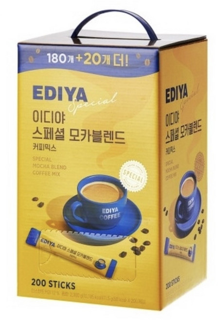 이디야 모카블렌드 커피믹스, 11.5g, 200개입, 1박스