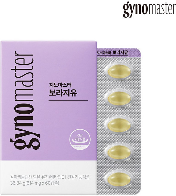 지노마스터 보라지유 60캡슐 감마리놀렌산 보라지오일, 1개, 60정