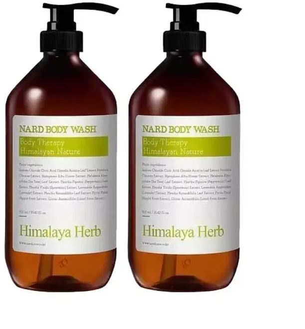 히말라야 허브나드 레몬민트향 바디워시 1000ml 2개, 1L, 1개