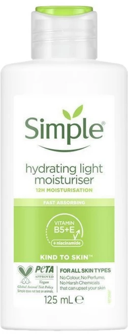Simple 심플 하이드레이팅 라이트 모이스처라이저 125ml Kind To Skin Light Moisturiser Hydrating, 1개 - 쿠팡