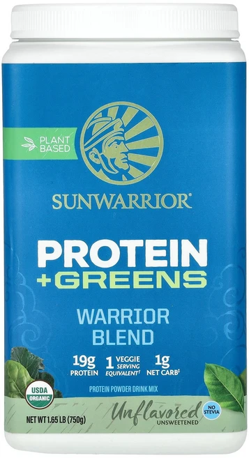 Sunwarrior 선워리어 워리어 블렌드 프로틴 그린 750g 파우더 단백질보충제 영양제, 1개 - 쿠팡