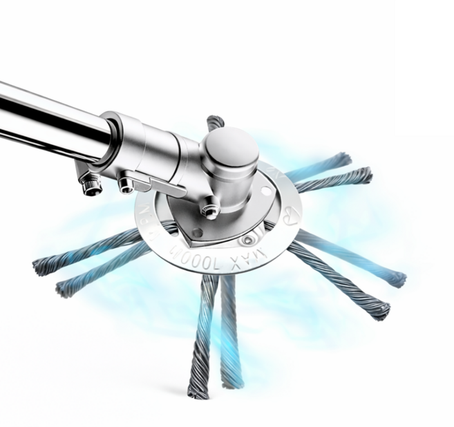 제초작업 잡초 제거 트위스트 6인치 와이어 브러쉬 예초기날, 1개