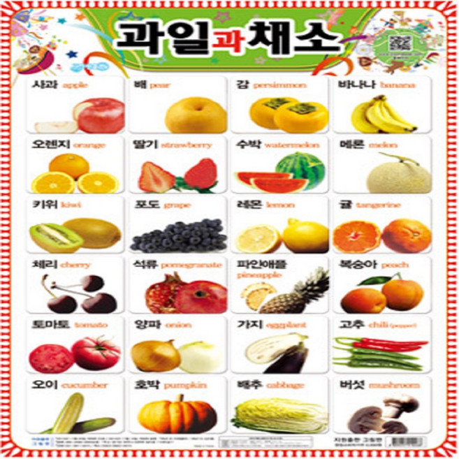 과일과 채소(벽보), 지원출판사