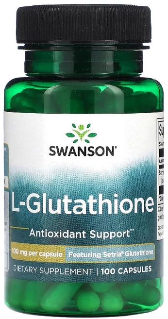 스완슨 글루타치온 환원형 100mg 100캡슐 글루타티온 Setria, 1개, 캡슐 100정, 100정 - 쿠팡