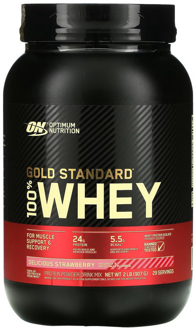 옵티멈뉴트리션 골드 스탠다드 웨이 덜리셔스 스트로베리, 1개, 909g