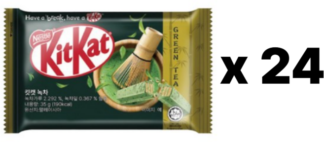 네슬레 킷캣 녹차, 35g, 24개