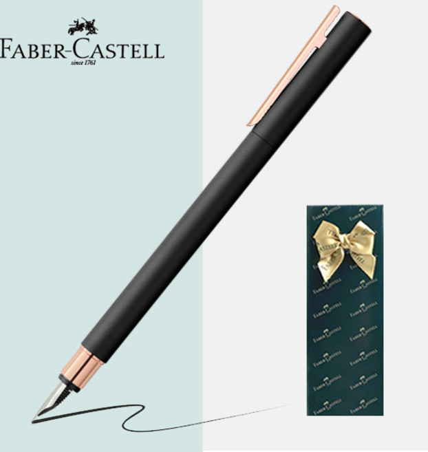 파버카스텔 만년필 네오슬림 골드 / 틴케이스 [무료선물포장], 로즈골드, EF촉(가는촉)