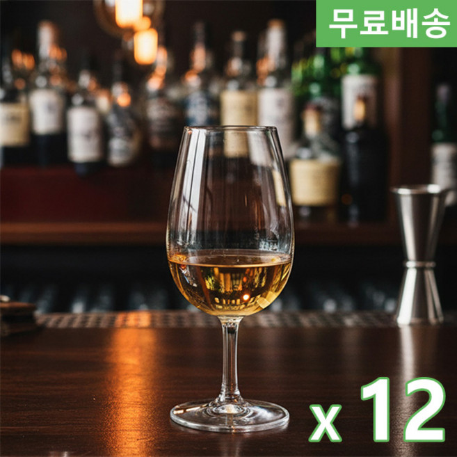 12p BOX 파사바체 테이스팅글라스 215ml 440037 위스키테이스팅잔 발베니 글렌피딕 멕켈란 글라스, 12개