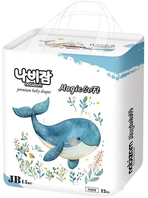 [체험팩] 나비잠 기저귀 매직소프트 팬티 3장 모음, 점보형(2XL), 3매