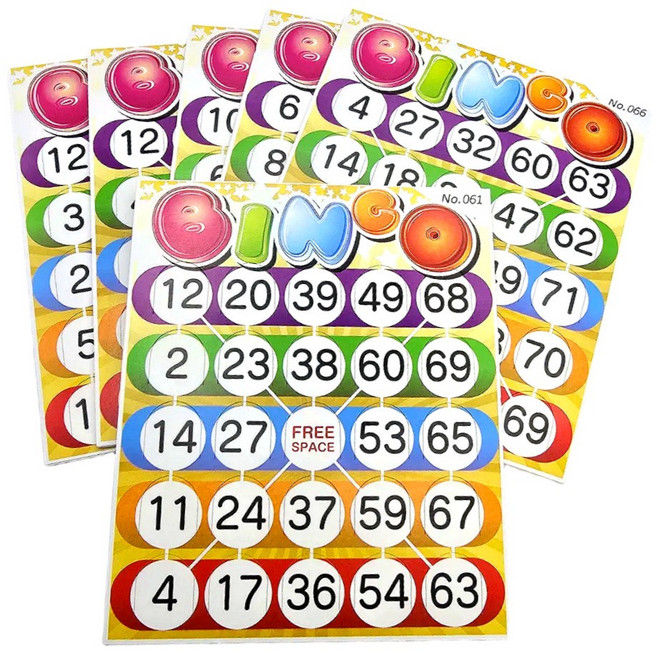 야유회 보드게임 빙고게임카드 30매 / 단체 MT 학교 회사 레크레이션 / 가족 친구용 단체게임, 1개