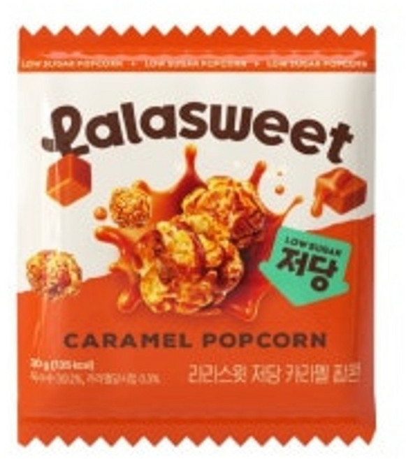 라라스윗 저당 카라멜 팝콘, 12개, 30g