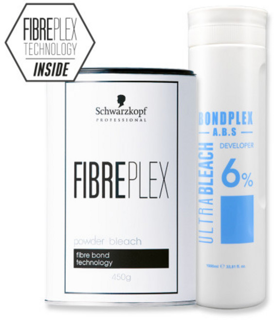 슈바츠코프 파이버플렉스 파우더블리치 탈색약 450g + 산화제 1 000ml 증정, 울트라 A.B.S 6% 1000ml