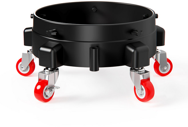 로드위너 세차용 버킷 버킷돌리 본체+바퀴5개+볼트5개 세트, 1개