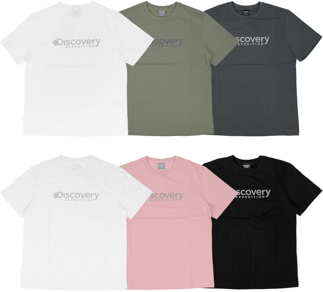 [백화점 정품] 디스커버리 25SS 남성 여성 프레시벤트 기능성 냉감 반팔 티셔츠 로건 빅로고 10종 택1 + 스포츠양말