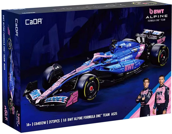 CaDA C64012W 1:8 賓士 BWT Alpine Formula One Team A525 拼裝積木 2173PCS, 1個