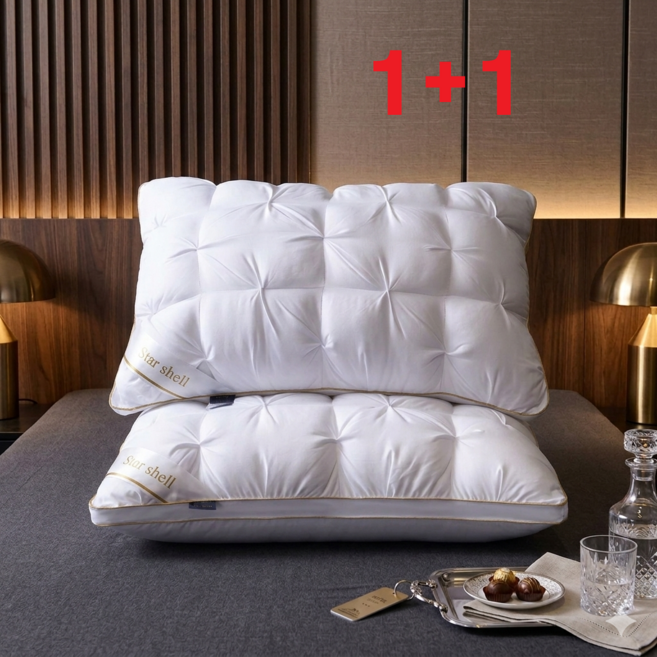 스타셸 프리미엄 호텔 베개, 골드 화이트, 2개