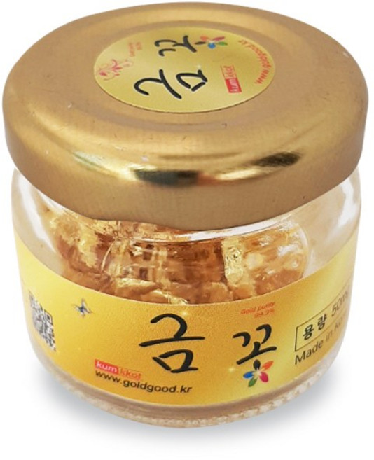 믿을 수 있는금꽃 유리병 국산 식용금가루50mg 순수국산, 50mg, 1개