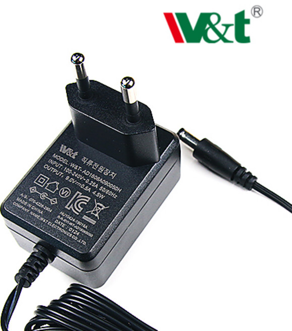 W&T 9V 0.5A 전자기타 이팩터 패달 전용 아답타, 1개