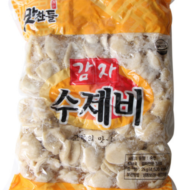 맛찬들백미식품 감자수제비2kg, 2개, 2kg