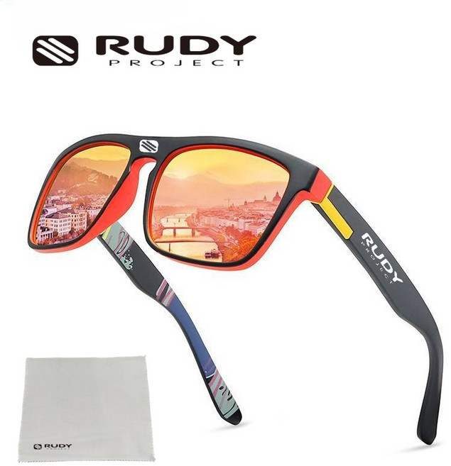 RUDY PROJECT 사이클링 스포츠 안경 방풍 도로 자전거 남성과 여성을위한 특수 보호 선글라스, red, 1개