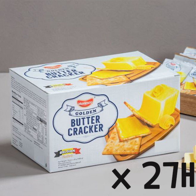 트레이더스 모네스코 골든 버터 크래커 버터맛 쿠키, 1.4kg, 2개
