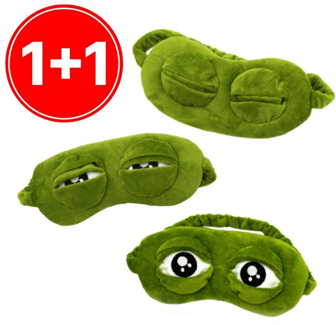 구쯔야 개구리 안대 수면 페페 슬픈개구리 세안 밴드 눈 마사지 찜질 온열