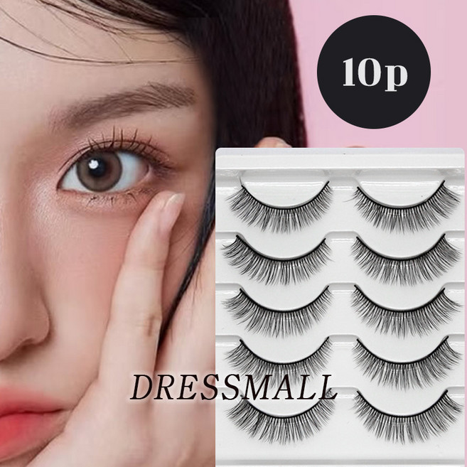 내츄럴 눈썹 5쌍 자연스런 속눈썹 연장 이너 가속눈썹