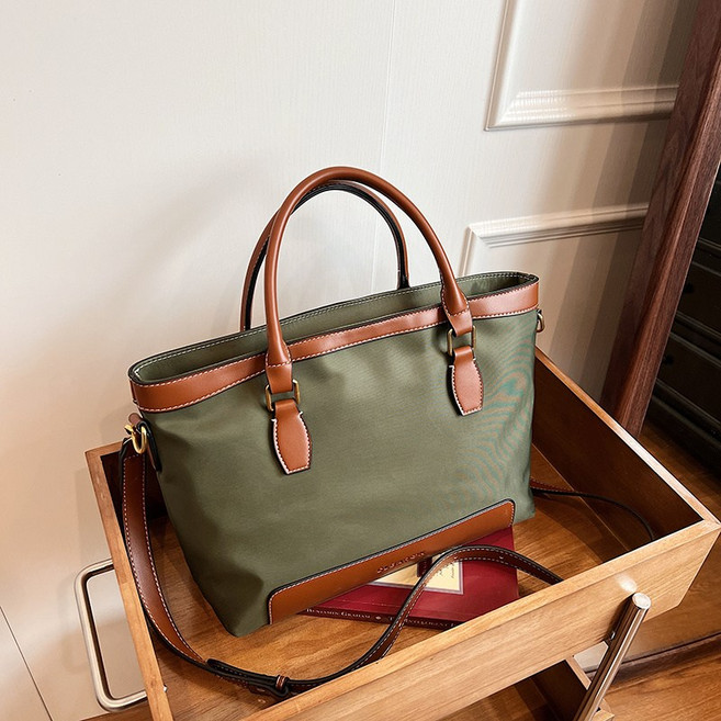 YUMDE 여성 가벼운 빅사이즈 토트백 대형 방수 나일론 가방