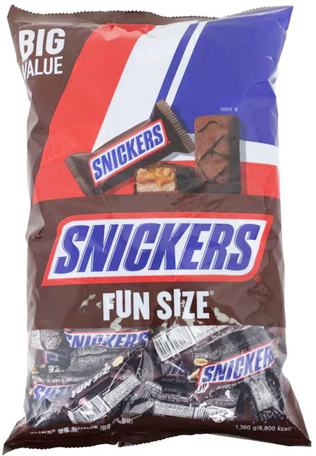 스니커즈 펀 사이즈 초콜릿, 1.361kg, 1개