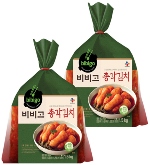 비비고 총각김치, 1.5kg, 2개