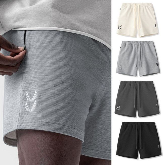 MDIVGYM 남자 베이직 트레이닝 반바지 데일리 와플 숏팬츠