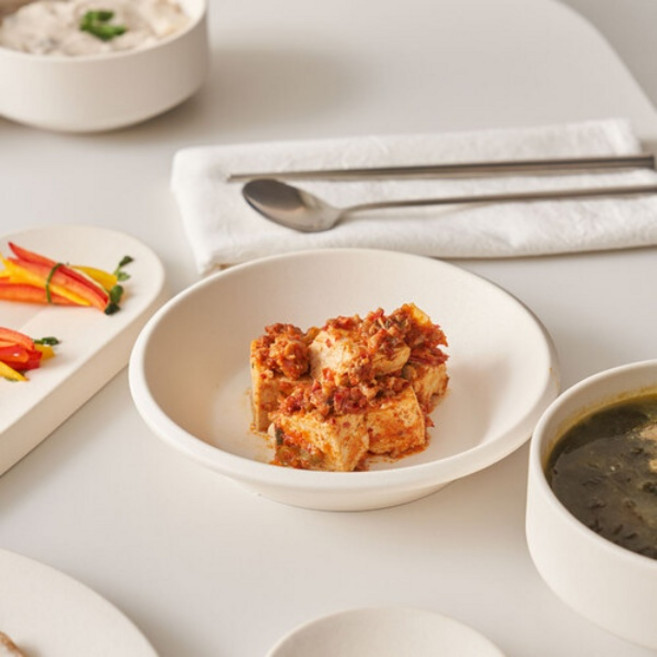 딜로 도자기 한식기 대접 그릇 접시 단품 모음 10p, 윈터화이트, 1개