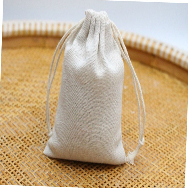 다용도 린넨 광목 복조리 파우치 면 주머니 12x15cm 린넨주머니 복조리백 소형파우치