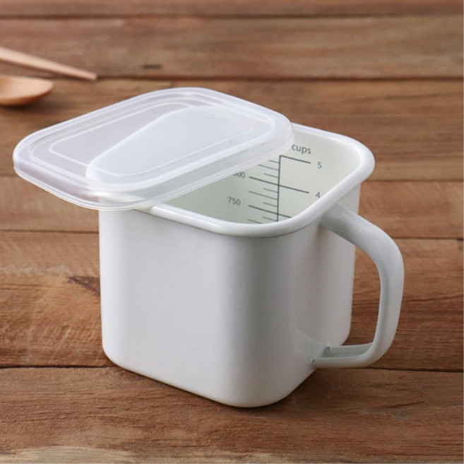 반찬 찜요리 법랑포트 계량가능 1인용 라면기 1.4L, 1개