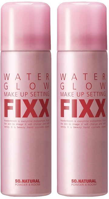 쏘내추럴 워터 글로우 메이크업 세팅 픽서, 75ml, 2개