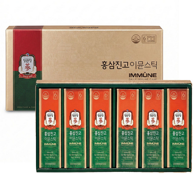 홍삼진고 이뮨스틱 30포 고급보자기포장 전통엽서기프트, 300g, 4세트
